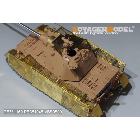 1/35 WWII PzKpfw.IV Ausf.J (mit Panther F Turret) Detail set for Rye Field Model #5068 1/35 WWII PzKpfw.IV Ausf.J (mit Panther F Turret) Detail set for Rye Field Model #5068