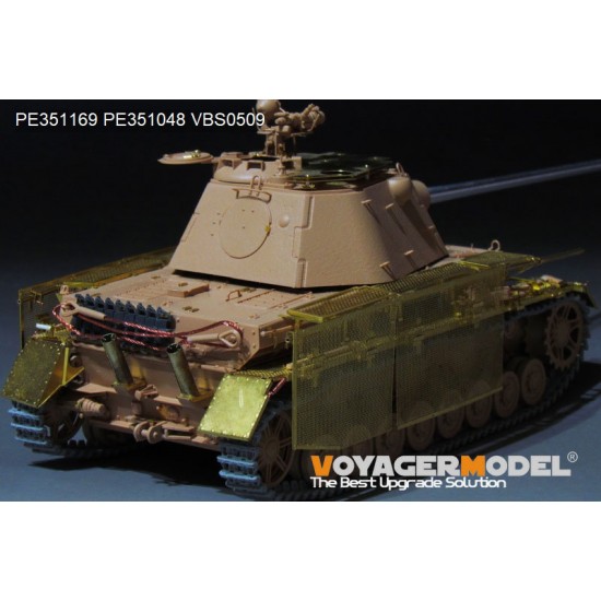 1/35 WWII PzKpfw.IV Ausf.J (mit Panther F Turret) Detail set for Rye Field Model #5068 1/35 WWII PzKpfw.IV Ausf.J (mit Panther F Turret) Detail set for Rye Field Model #5068
