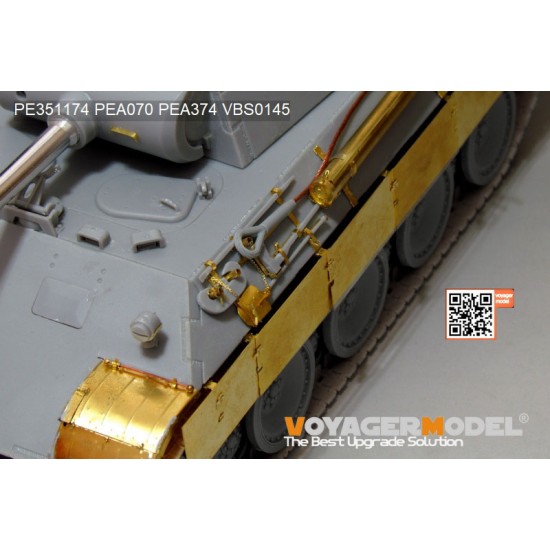 1/35 WWII German Panther A Early Ver Basic Detail Set for Meng Model #TS046 1/35 WWII German Panther A Early Ver Basic Detail Set for Meng Model #TS046