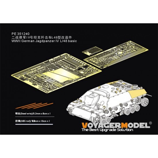 1/35 WWII German Jagdpanzer IV L/48 Basic Detail Set for Dragon kit #6369 1/35 WWII German Jagdpanzer IV L/48 Basic Detail Set for Dragon kit #6369