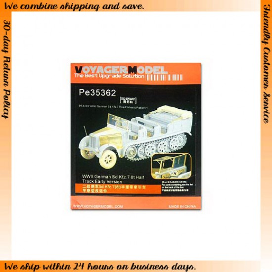 Voyager PE35362 1/35 German Sd.Kfz.7 8t Half Track Early Version For