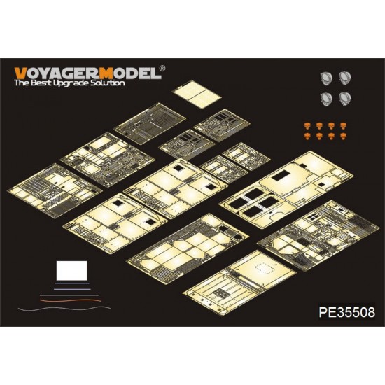 1/35 Modern US M1070 Truck Tractor Amour Cabin Basic Detail set for HobbyBoss#85502 1/35 Modern US M1070 Truck Tractor Amour Cabin Basic Detail set for HobbyBoss#85502