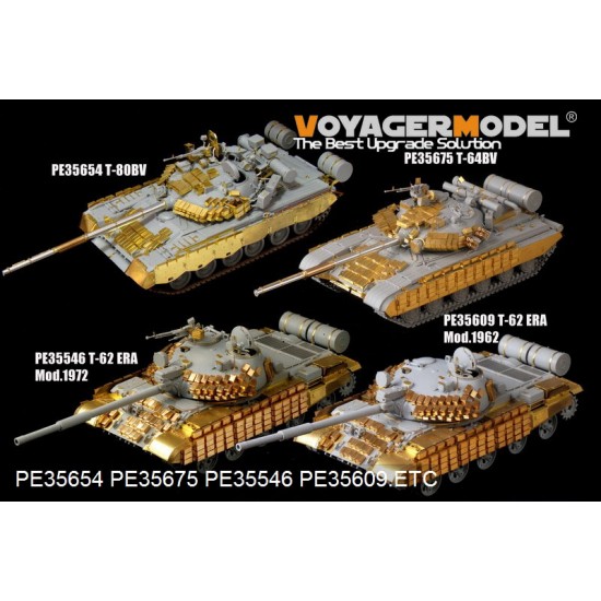 1/35 Modern Russian T-64 BV MBT Detail-up Set for Trumpeter 05522 (w/smoke discharger) 1/35 Modern Russian T-64 BV MBT Detail-up Set for Trumpeter 05522 (w/smoke discharger)