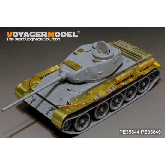 1/35 WWII Russian Medium Tank T-44 Early Version Basic Detail Set for MiniArt kit #35193 1/35 WWII Russian Medium Tank T-44 Early Version Basic Detail Set for MiniArt kit #35193