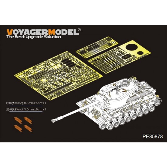 1/35 WWII US T-30/34 Super Heavy Tank Detail Set for Takom #2065 1/35 WWII US T-30/34 Super Heavy Tank Detail Set for Takom #2065