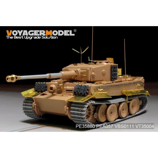 1//35 Tiger I Tank Metal Gun Barrel Detail-up Upgrade Set for Rye Field RM-5010
