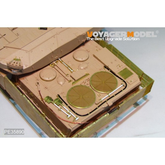 1/35 Modern German Leopard 2A4 Revolution 1 MBT Basic Detail Set for Tiger Model #4629 1/35 Modern German Leopard 2A4 Revolution 1 MBT Basic Detail Set for Tiger Model #4629