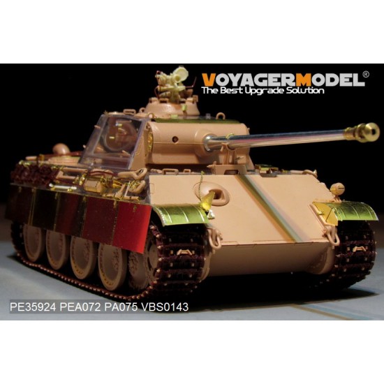 1/35 WWII German Panther G (late) Basic Detail Set for Rye Field Model #5016 1/35 WWII German Panther G (late) Basic Detail Set for Rye Field Model #5016