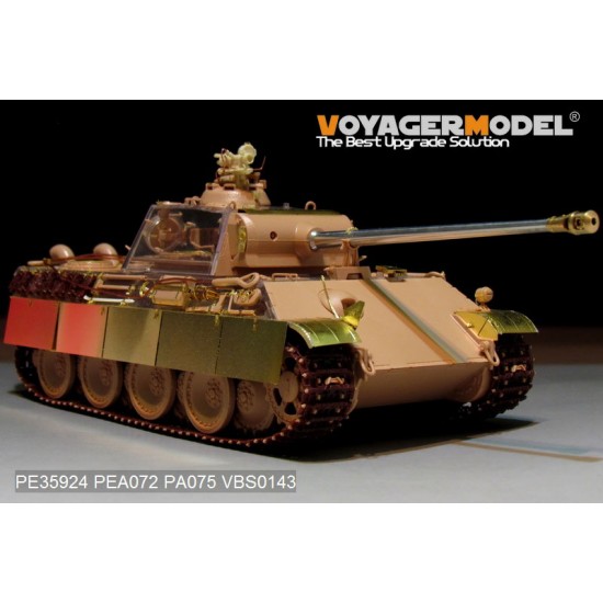 1/35 WWII German Panther G (late) Basic Detail Set for Rye Field Model #5016 1/35 WWII German Panther G (late) Basic Detail Set for Rye Field Model #5016