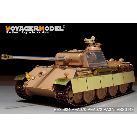 1/35 WWII German Panther G (late) Basic Detail Set for Rye Field Model #5016 1/35 WWII German Panther G (late) Basic Detail Set for Rye Field Model #5016