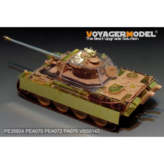 1/35 WWII German Panther G (late) Basic Detail Set for Rye Field Model #5016 1/35 WWII German Panther G (late) Basic Detail Set for Rye Field Model #5016