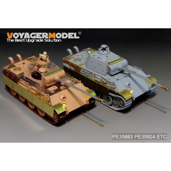 1/35 WWII German Panther G (late) Basic Detail Set for Rye Field Model #5016 1/35 WWII German Panther G (late) Basic Detail Set for Rye Field Model #5016