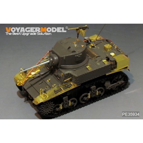 1/35 WWII US M3 Stuart Basic Detail Set (Gun barrel & antenna base include) for Tamiya kit #36360 1/35 WWII US M3 Stuart Basic Detail Set (Gun barrel & antenna base include) for Tamiya kit #36360