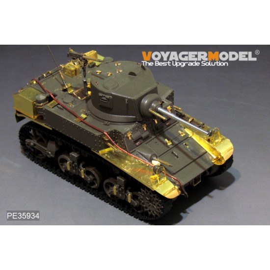 1/35 WWII US M3 Stuart Basic Detail Set (Gun barrel & antenna base include) for Tamiya kit #36360 1/35 WWII US M3 Stuart Basic Detail Set (Gun barrel & antenna base include) for Tamiya kit #36360