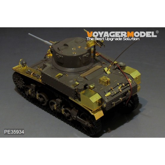 1/35 WWII US M3 Stuart Basic Detail Set (Gun barrel & antenna base include) for Tamiya kit #36360 1/35 WWII US M3 Stuart Basic Detail Set (Gun barrel & antenna base include) for Tamiya kit #36360