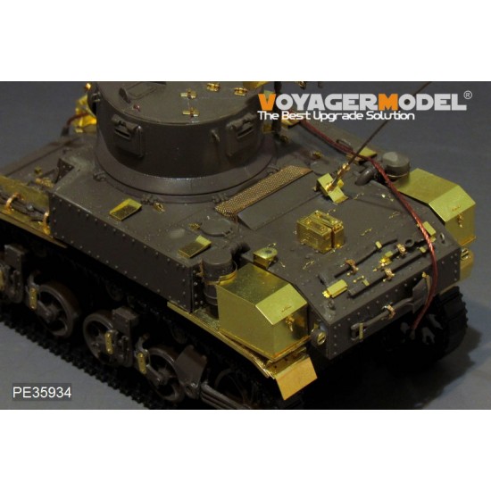 1/35 WWII US M3 Stuart Basic Detail Set (Gun barrel & antenna base include) for Tamiya kit #36360 1/35 WWII US M3 Stuart Basic Detail Set (Gun barrel & antenna base include) for Tamiya kit #36360