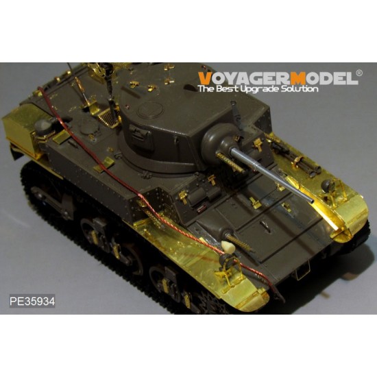1/35 WWII US M3 Stuart Basic Detail Set (Gun barrel & antenna base include) for Tamiya kit #36360 1/35 WWII US M3 Stuart Basic Detail Set (Gun barrel & antenna base include) for Tamiya kit #36360