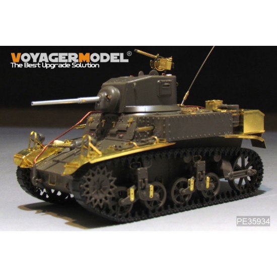 1/35 WWII US M3 Stuart Basic Detail Set (Gun barrel & antenna base include) for Tamiya kit #36360 1/35 WWII US M3 Stuart Basic Detail Set (Gun barrel & antenna base include) for Tamiya kit #36360