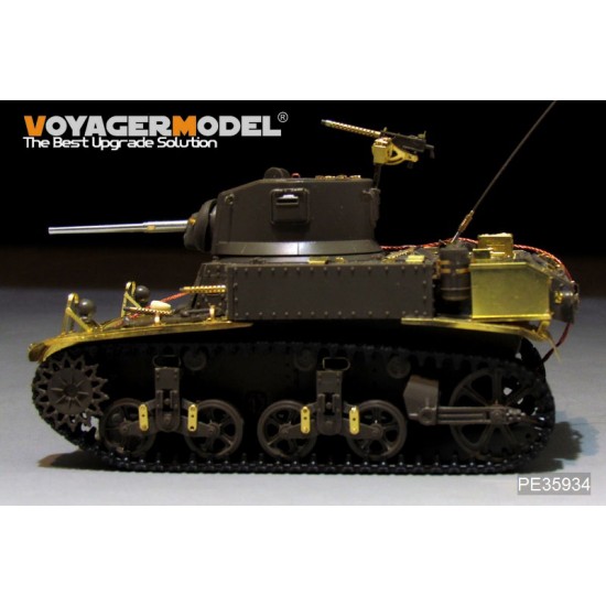 1/35 WWII US M3 Stuart Basic Detail Set (Gun barrel & antenna base include) for Tamiya kit #36360 1/35 WWII US M3 Stuart Basic Detail Set (Gun barrel & antenna base include) for Tamiya kit #36360