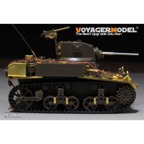 1/35 WWII US M3 Stuart Basic Detail Set (Gun barrel & antenna base include) for Tamiya kit #36360 1/35 WWII US M3 Stuart Basic Detail Set (Gun barrel & antenna base include) for Tamiya kit #36360