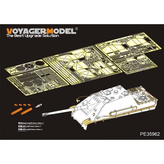 1/35 WWII Jagdpanther G2 Version Basic Upgrade Detail Set for Rye Field Model #5012 1/35 WWII Jagdpanther G2 Version Basic Upgrade Detail Set for Rye Field Model #5012