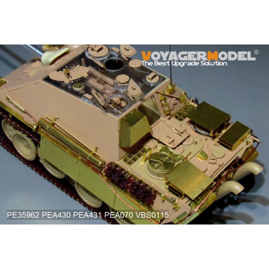 1/35 WWII Jagdpanther G2 Version Basic Upgrade Detail Set for Rye Field Model #5012 1/35 WWII Jagdpanther G2 Version Basic Upgrade Detail Set for Rye Field Model #5012