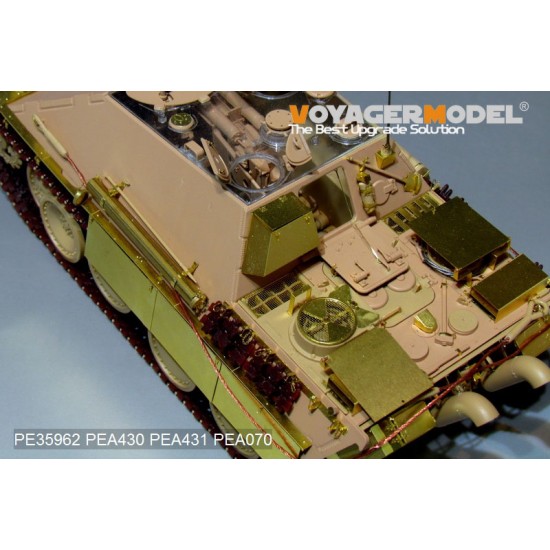 1/35 WWII Jagdpanther G2 Version Basic Upgrade Detail Set for Rye Field Model #5012 1/35 WWII Jagdpanther G2 Version Basic Upgrade Detail Set for Rye Field Model #5012