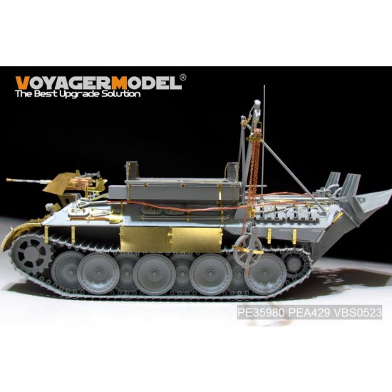 1/35 WWII German Bergepanther Ausf.A (Late, Panther G holders) Detail Set for Takom 2101 1/35 WWII German Bergepanther Ausf.A (Late, Panther G holders) Detail Set for Takom 2101