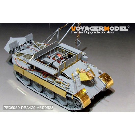 1/35 WWII German Bergepanther Ausf.A (Late, Panther G holders) Detail Set for Takom 2101 1/35 WWII German Bergepanther Ausf.A (Late, Panther G holders) Detail Set for Takom 2101