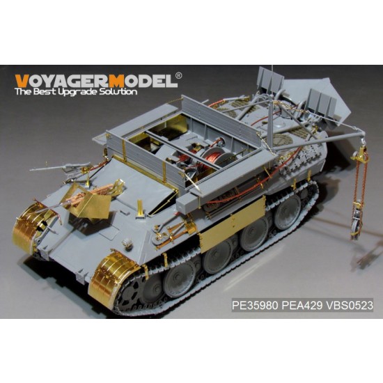 1/35 WWII German Bergepanther Ausf.A (Late, Panther G holders) Detail Set for Takom 2101 1/35 WWII German Bergepanther Ausf.A (Late, Panther G holders) Detail Set for Takom 2101