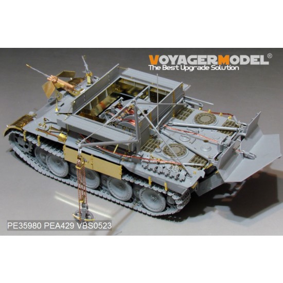 1/35 WWII German Bergepanther Ausf.A (Late, Panther G holders) Detail Set for Takom 2101 1/35 WWII German Bergepanther Ausf.A (Late, Panther G holders) Detail Set for Takom 2101