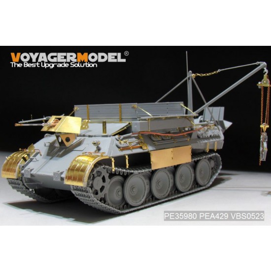 1/35 WWII German Bergepanther Ausf.A (Late, Panther G holders) Detail Set for Takom 2101 1/35 WWII German Bergepanther Ausf.A (Late, Panther G holders) Detail Set for Takom 2101