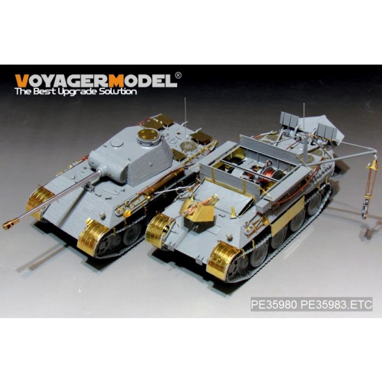 1/35 WWII German Bergepanther Ausf.A (Late, Panther G holders) Detail Set for Takom 2101 1/35 WWII German Bergepanther Ausf.A (Late, Panther G holders) Detail Set for Takom 2101