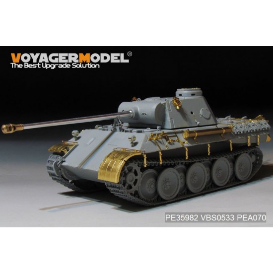 1/35 WWII German Panther D Tank Early Version Basic Detail Set for Takom Model #2103 1/35 WWII German Panther D Tank Early Version Basic Detail Set for Takom Model #2103