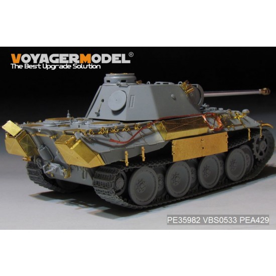 1/35 WWII German Panther D Tank Early Version Basic Detail Set for Takom Model #2103 1/35 WWII German Panther D Tank Early Version Basic Detail Set for Takom Model #2103