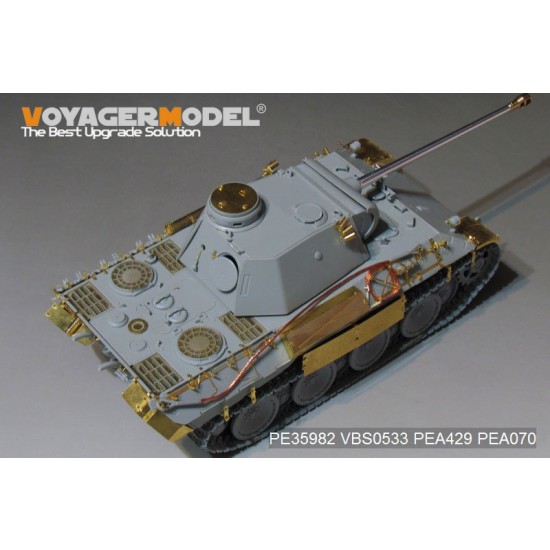 1/35 WWII German Panther D Tank Early Version Basic Detail Set for Takom Model #2103 1/35 WWII German Panther D Tank Early Version Basic Detail Set for Takom Model #2103