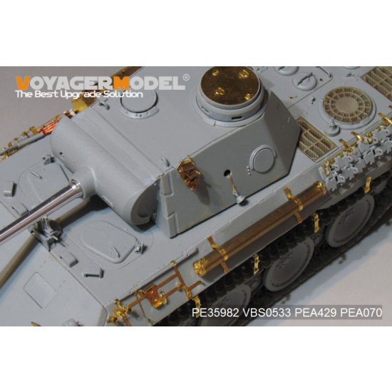 1/35 WWII German Panther D Tank Early Version Basic Detail Set for Takom Model #2103 1/35 WWII German Panther D Tank Early Version Basic Detail Set for Takom Model #2103