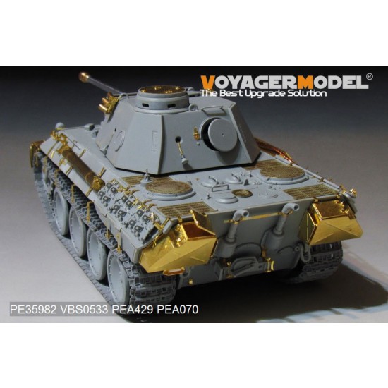 1/35 WWII German Panther D Tank Early Version Basic Detail Set for Takom Model #2103 1/35 WWII German Panther D Tank Early Version Basic Detail Set for Takom Model #2103