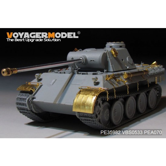 1/35 WWII German Panther D Tank Early Version Basic Detail Set for Takom Model #2103 1/35 WWII German Panther D Tank Early Version Basic Detail Set for Takom Model #2103