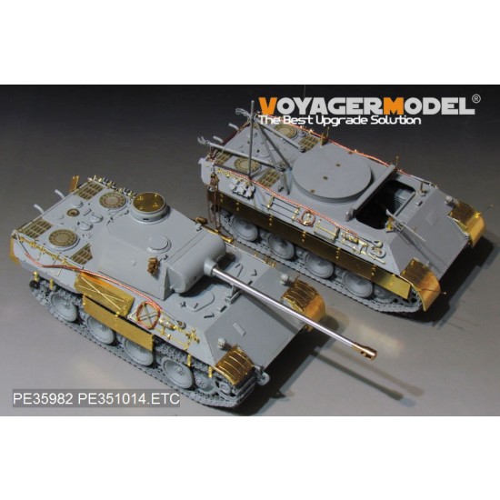 1/35 WWII German Panther D Tank Early Version Basic Detail Set for Takom Model #2103 1/35 WWII German Panther D Tank Early Version Basic Detail Set for Takom Model #2103