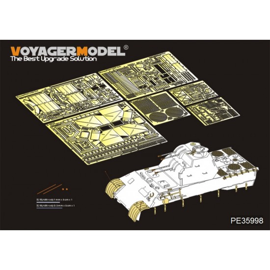 1/35 WWII German FlaKPanzer V FlaKvierling 20mm MG 151/20 Detail Set for Takom Models #2105 1/35 WWII German FlaKPanzer V FlaKvierling 20mm MG 151/20 Detail Set for Takom Models #2105