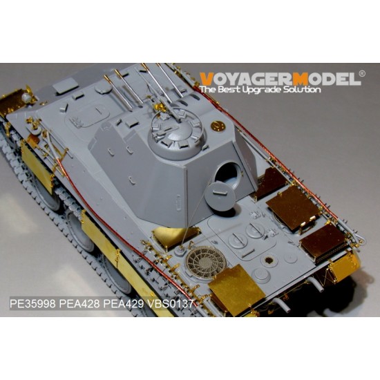 1/35 WWII German FlaKPanzer V FlaKvierling 20mm MG 151/20 Detail Set for Takom Models #2105 1/35 WWII German FlaKPanzer V FlaKvierling 20mm MG 151/20 Detail Set for Takom Models #2105