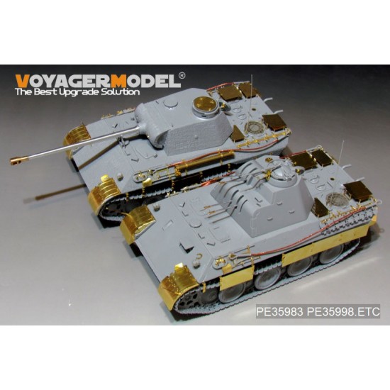 1/35 WWII German FlaKPanzer V FlaKvierling 20mm MG 151/20 Detail Set for Takom Models #2105 1/35 WWII German FlaKPanzer V FlaKvierling 20mm MG 151/20 Detail Set for Takom Models #2105