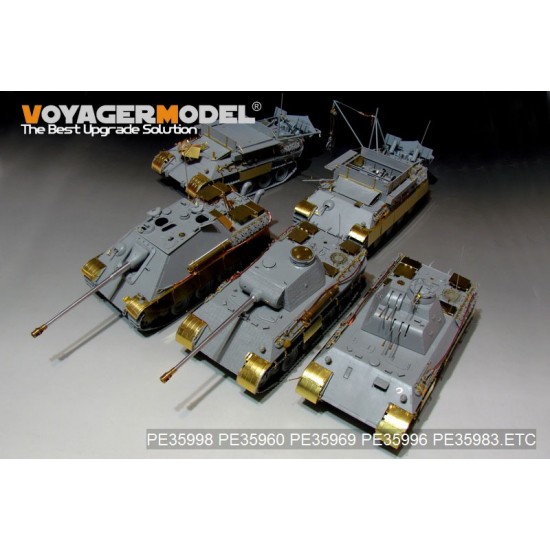 1/35 WWII German FlaKPanzer V FlaKvierling 20mm MG 151/20 Detail Set for Takom Models #2105 1/35 WWII German FlaKPanzer V FlaKvierling 20mm MG 151/20 Detail Set for Takom Models #2105