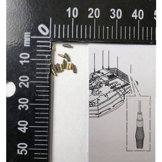 1/35 Modern Merkava MBT Family Antenna Set for All 1/35 Modern Merkava MBT Family Antenna Set for All