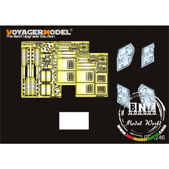 1/35 Modern HUMVEE Family Bullet-Proof Door for Tamiya/Bronco kits 1/35 Modern HUMVEE Family Bullet-Proof Door for Tamiya/Bronco kits