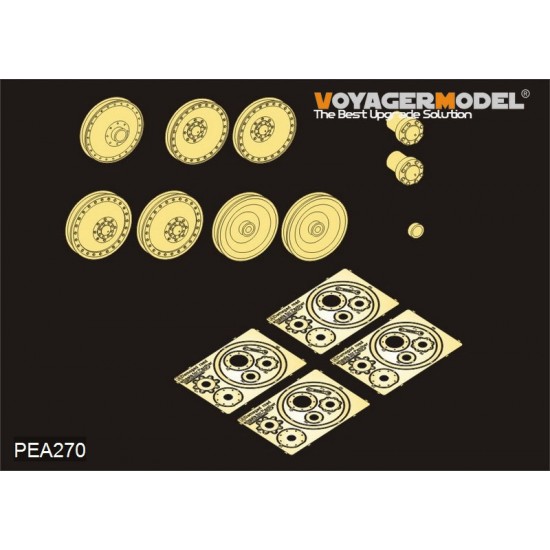 1/35 WWII German Panther A/G/F / Jagdpanzer Damaged Road Wheels 1/35 WWII German Panther A/G/F / Jagdpanzer Damaged Road Wheels