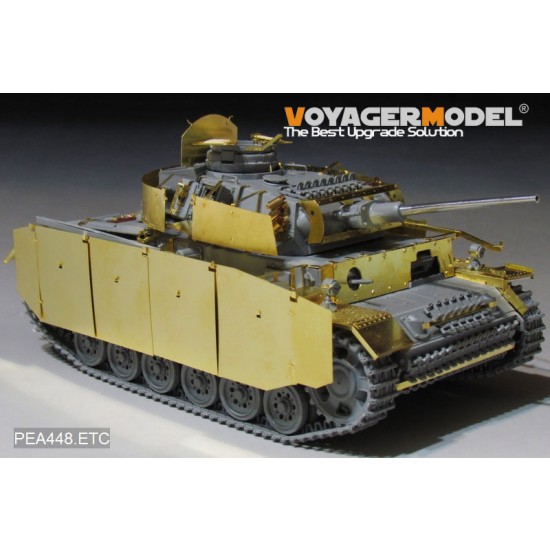 1/35 WWII German PzKpfw.III Ausf.M/N Additional Armour Detail Set for Takom Model 1/35 WWII German PzKpfw.III Ausf.M/N Additional Armour Detail Set for Takom Model