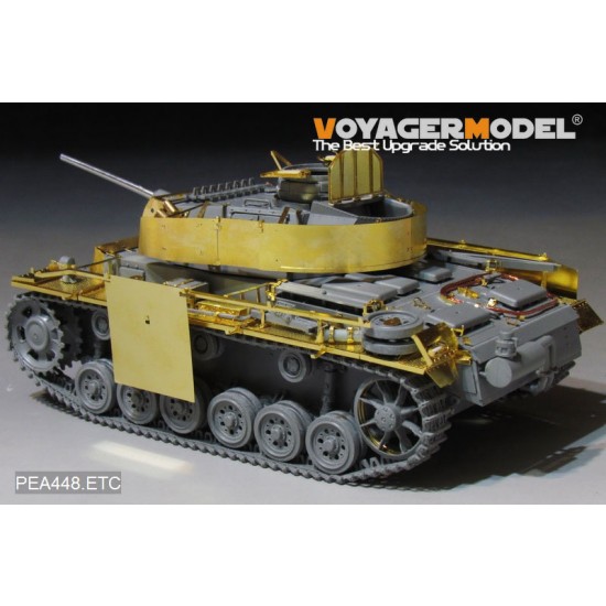 1/35 WWII German PzKpfw.III Ausf.M/N Additional Armour Detail Set for Takom Model 1/35 WWII German PzKpfw.III Ausf.M/N Additional Armour Detail Set for Takom Model