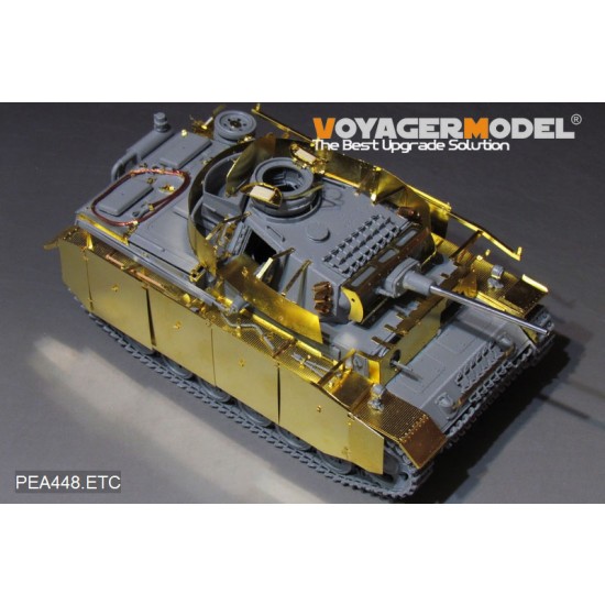 1/35 WWII German PzKpfw.III Ausf.M/N Additional Armour Detail Set for Takom Model 1/35 WWII German PzKpfw.III Ausf.M/N Additional Armour Detail Set for Takom Model